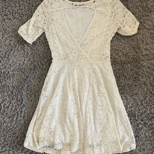 Cream lace dress